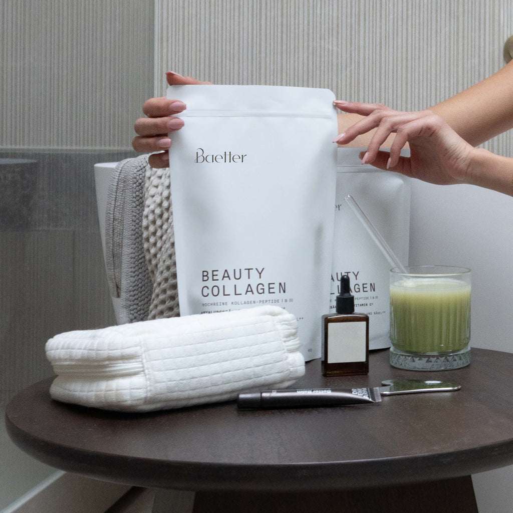 Beauty Collagen mit Matcha Drink