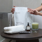 Beauty Collagen mit Matcha Drink